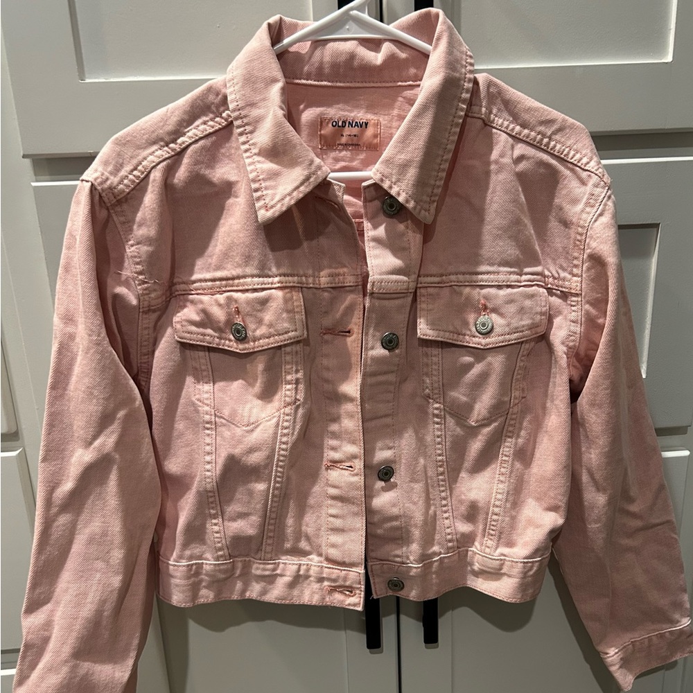 Old Navy Girls Pink Denim Jacket